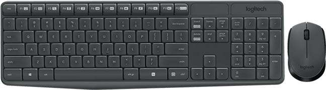 Keyboard & Mouse Logitech Wireless Combo MK235 black (DE) (920-007905)