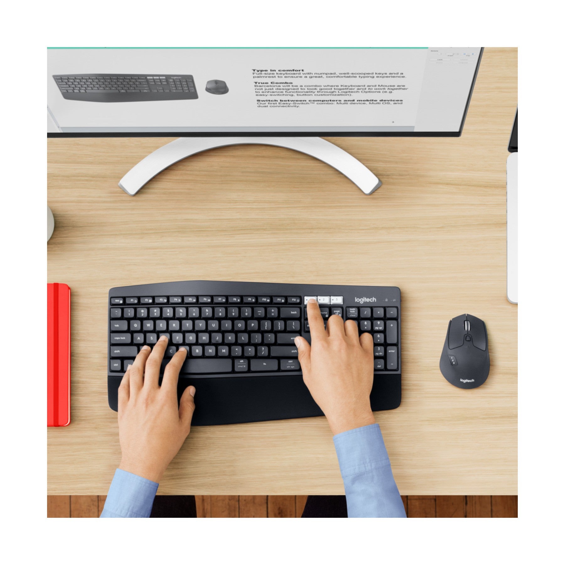 Keyboard & Mouse Logitech Wireless Combo MK850 black (DE) (920-008221)