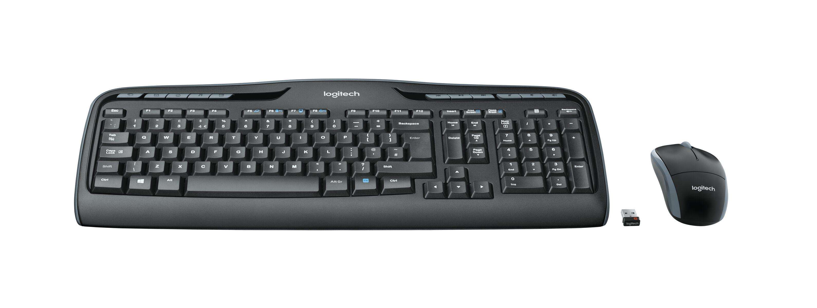 Keyboard & Mouse Logitech Wireless Combo MK330 black (DE) (920-008533)