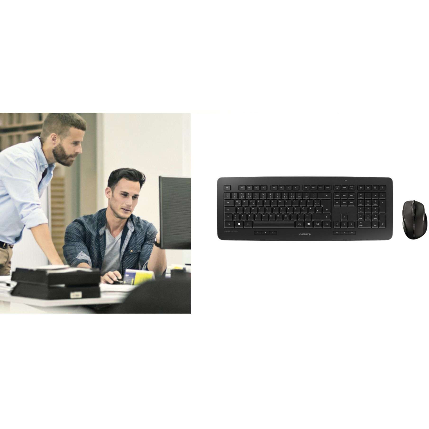 Keyboard & Mouse Cherry Wireless Combo DW5100 black (DE) (JD-0520DE-2)