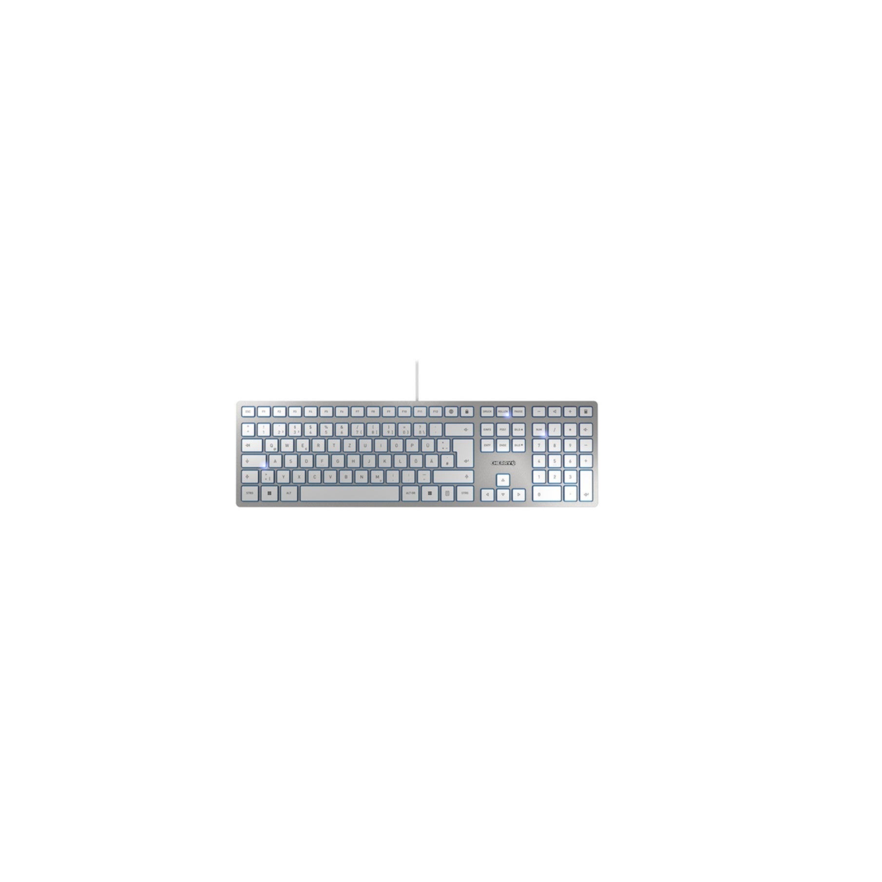 Keyboard Cherry KC 6000 slim wired silver (DE) (JK-1600DE-1)