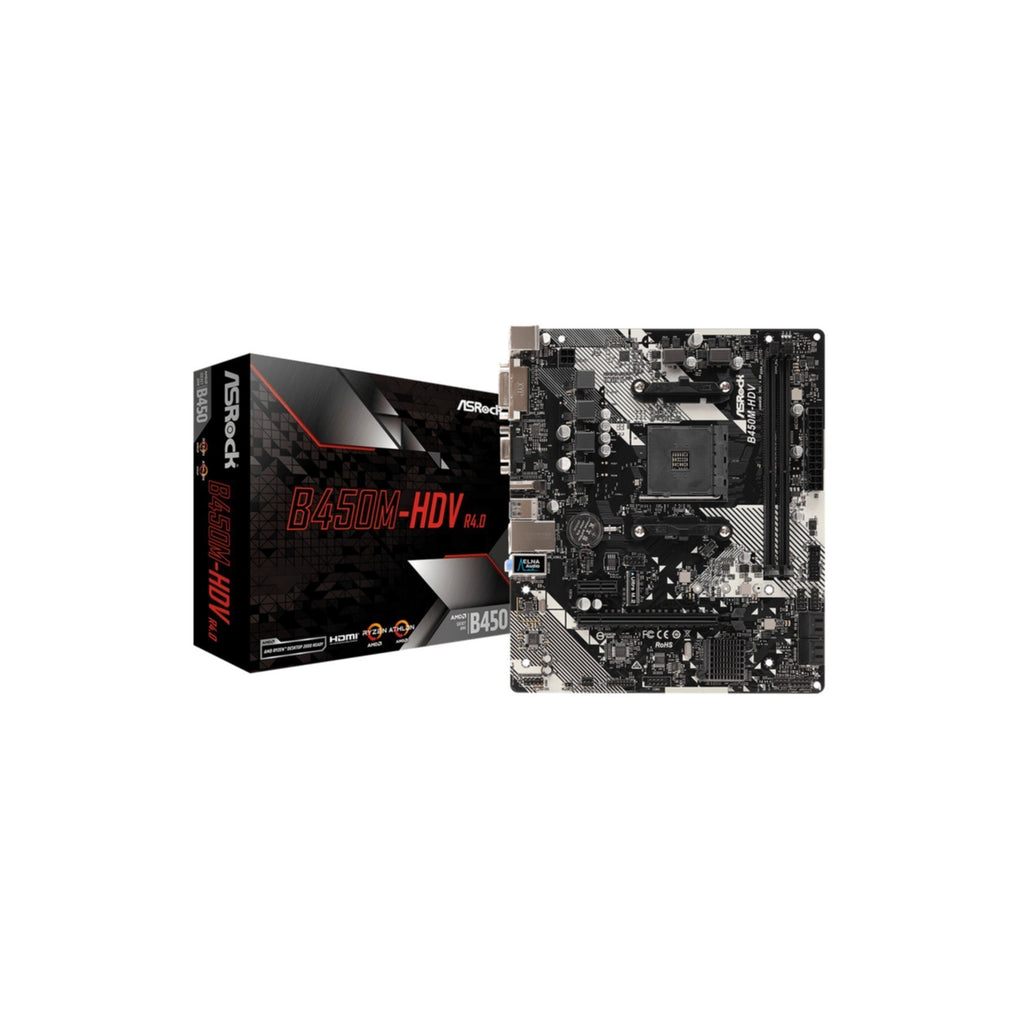 ASROCK B450M-HDV R4.0 (AM4) (D)
