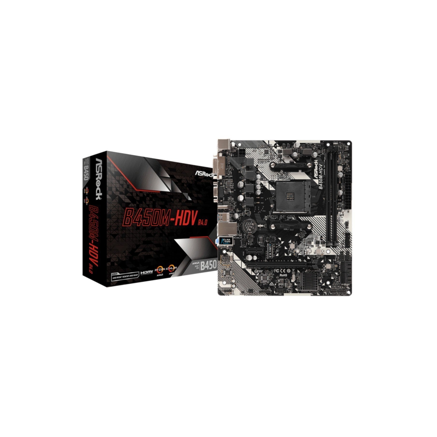 ASROCK B450M-HDV R4.0 (AM4) (D)