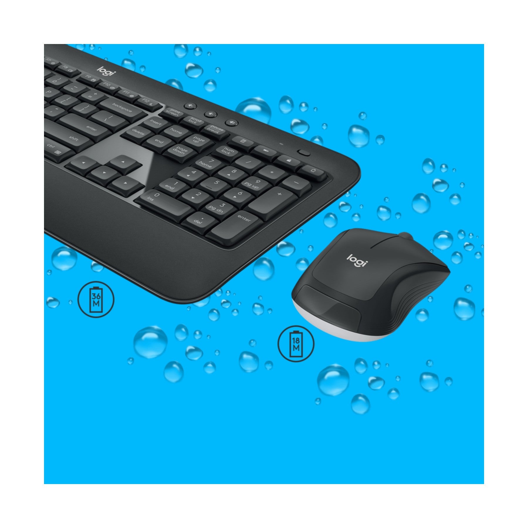 Keyboard & Mouse Logitech Wireless Combo MK540 black (US) (920-008685)