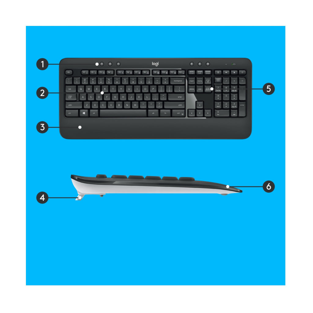 Keyboard & Mouse Logitech Wireless Combo MK540 black (US) (920-008685)