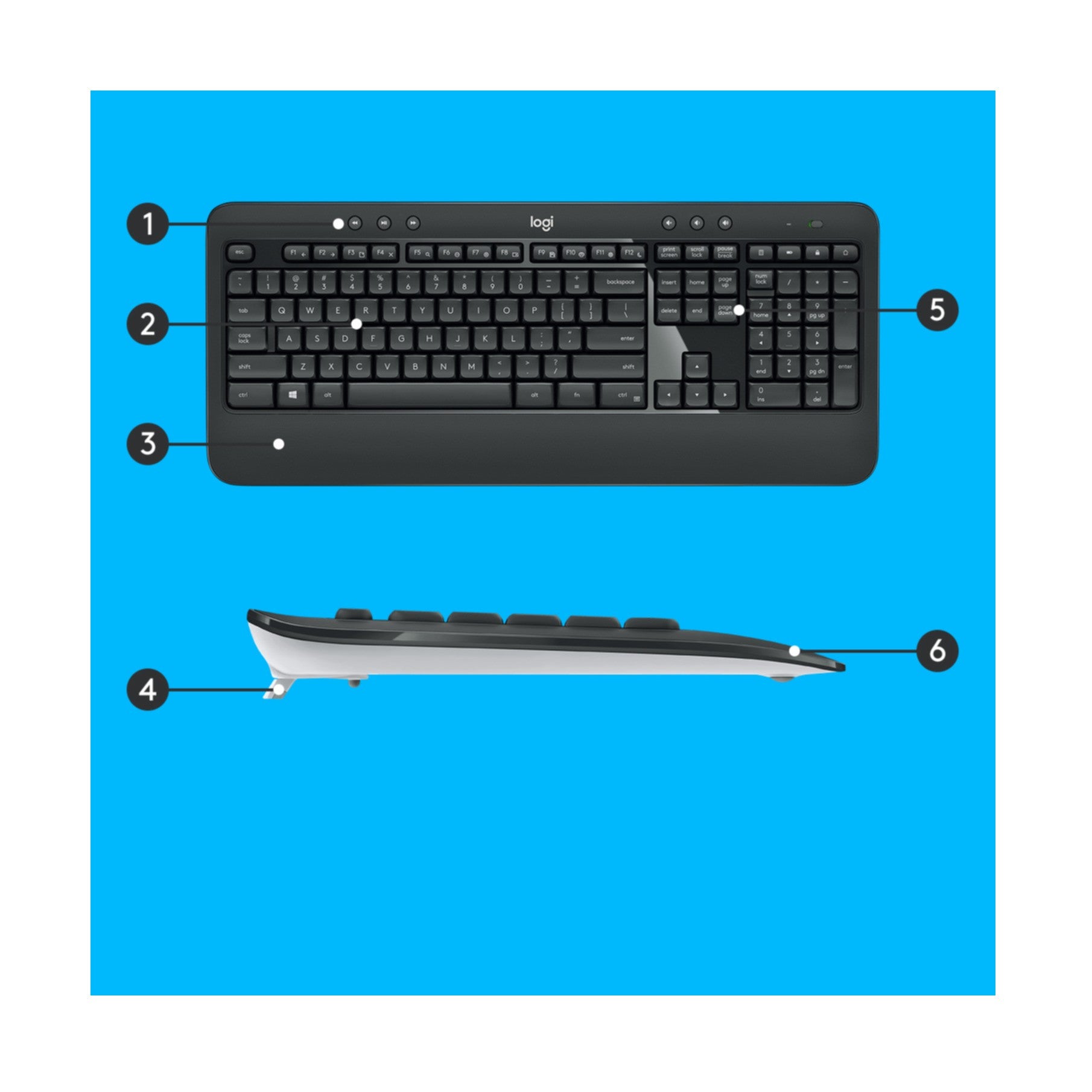 Keyboard & Mouse Logitech Wireless Combo MK540 black (US) (920-008685)