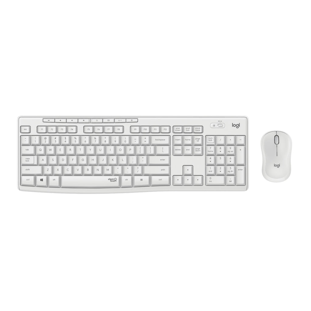 Keyboard & Mouse Logitech Wireless Combo MK295 white (DE) (920-009819)