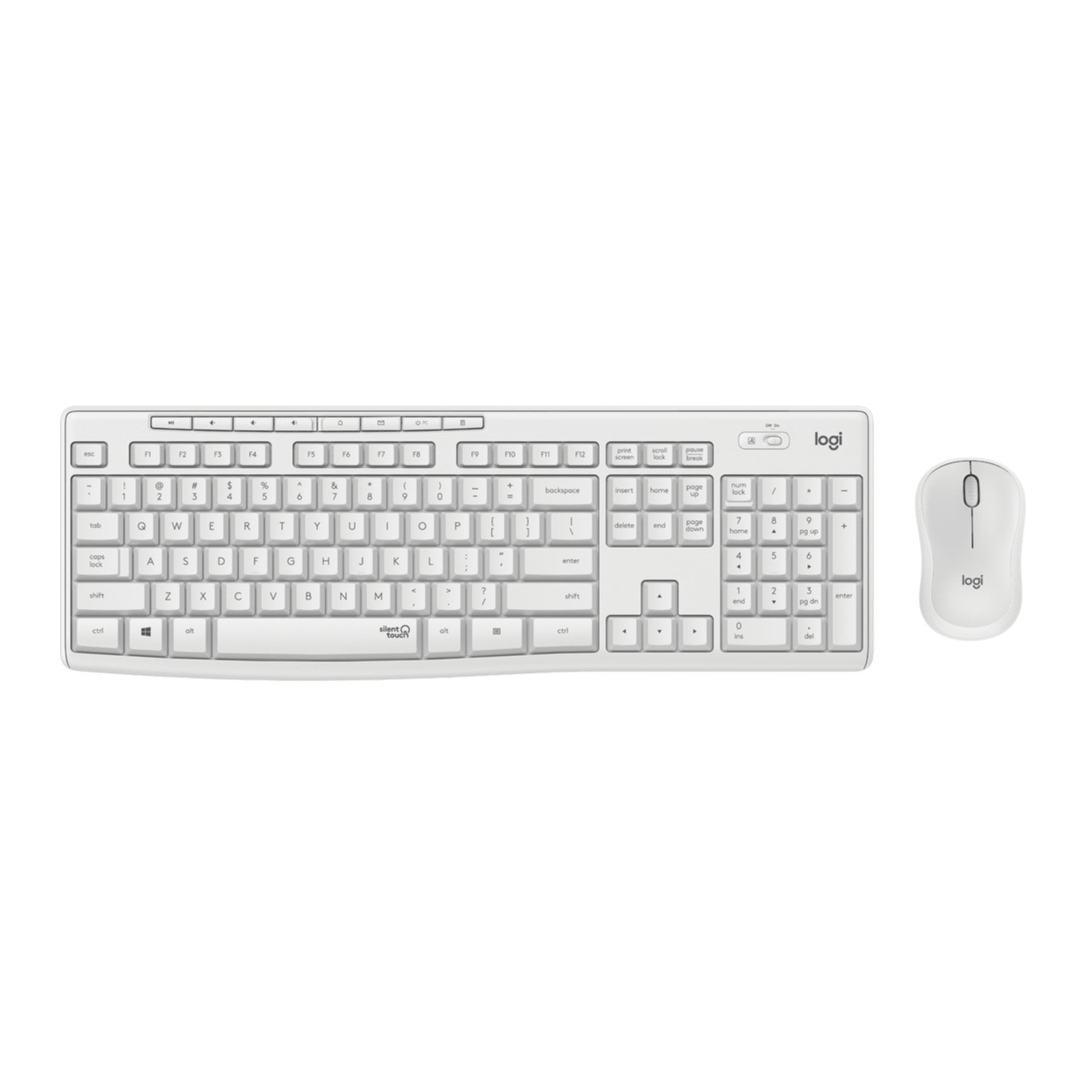 Keyboard & Mouse Logitech Wireless Combo MK295 white (DE) (920-009819)