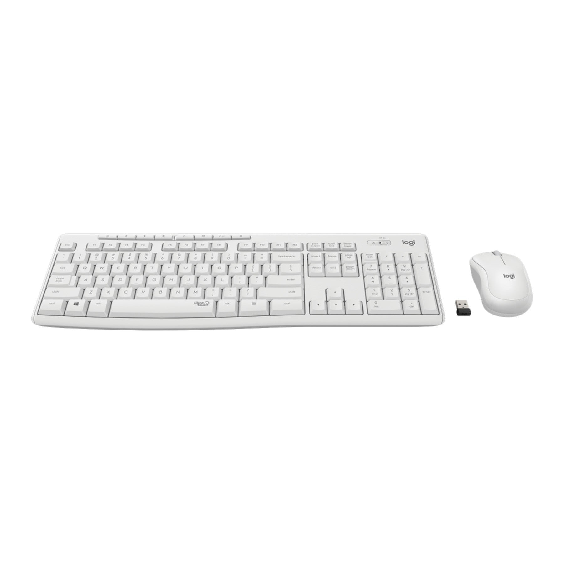Keyboard & Mouse Logitech Wireless Combo MK295 white (DE) (920-009819)