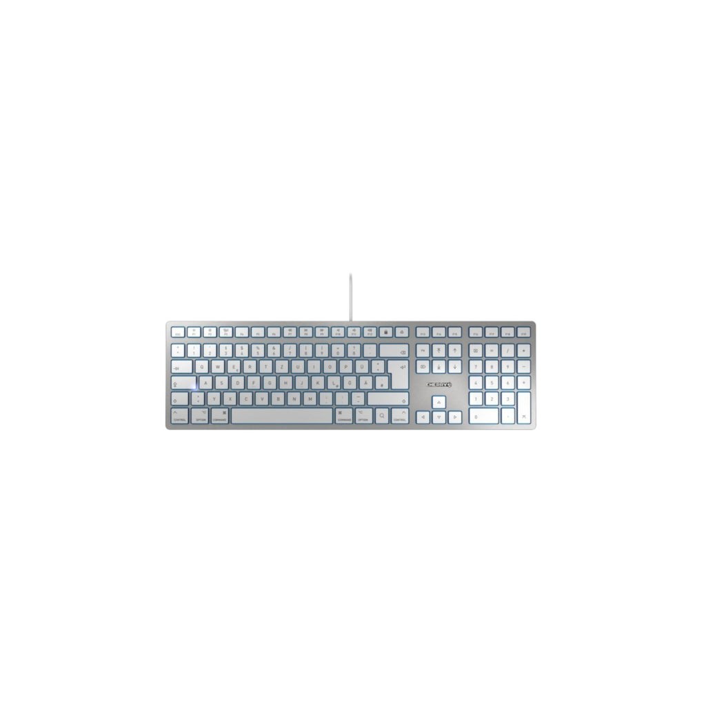 Keyboard Cherry KC 6000 FOR MAC slim wired silver (DE) (JK-1610DE-1)