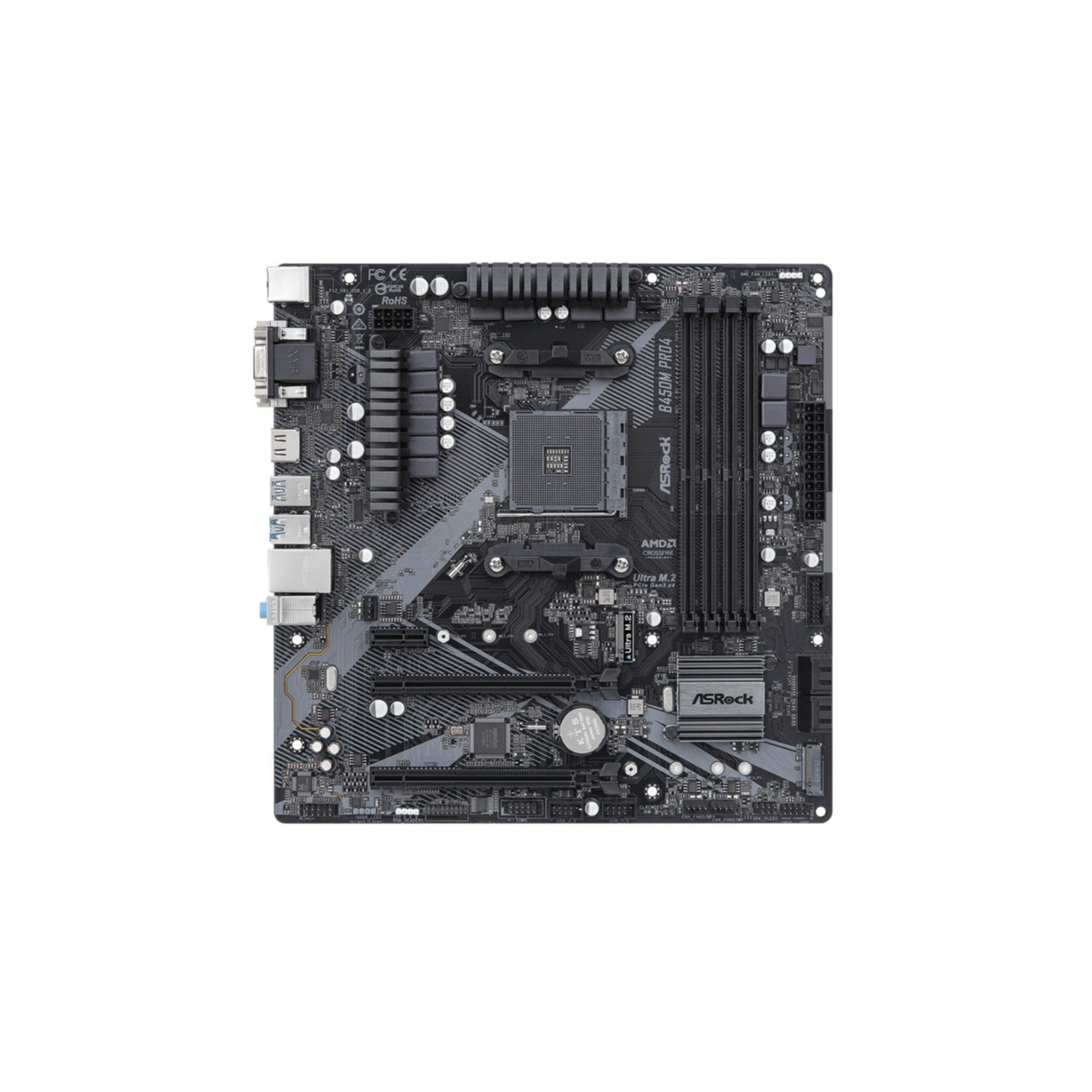 ASROCK B450M PRO4 R2.0(AM4) (D)