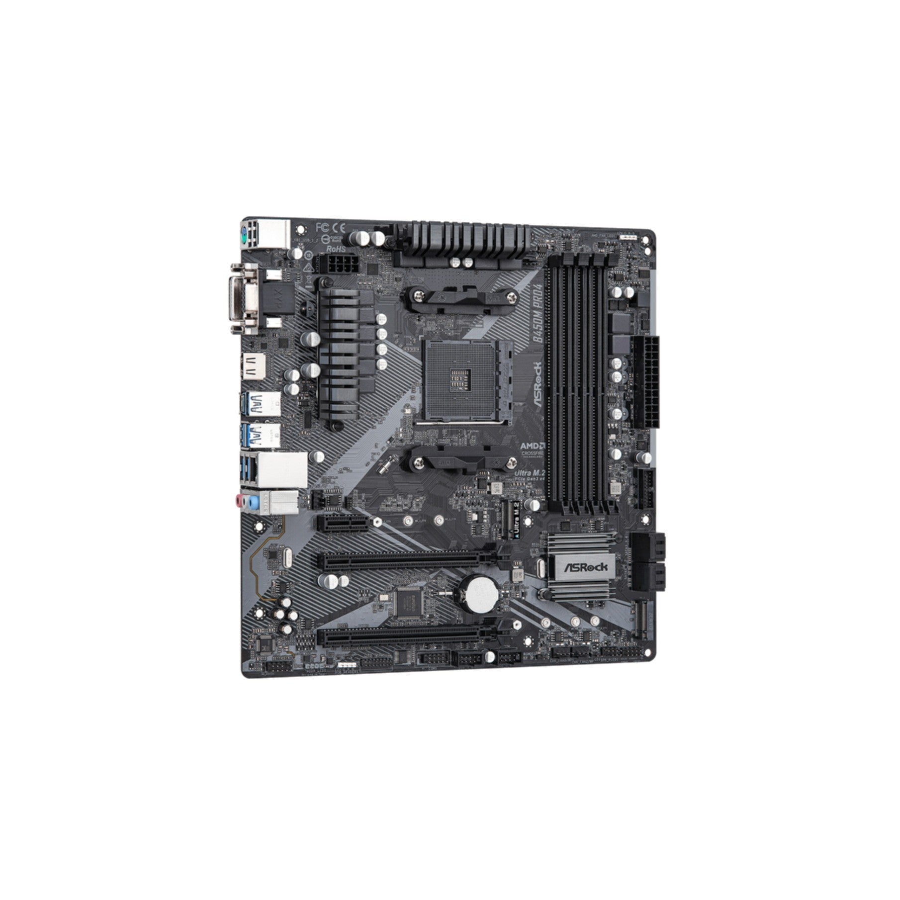 ASROCK B450M PRO4 R2.0(AM4) (D)