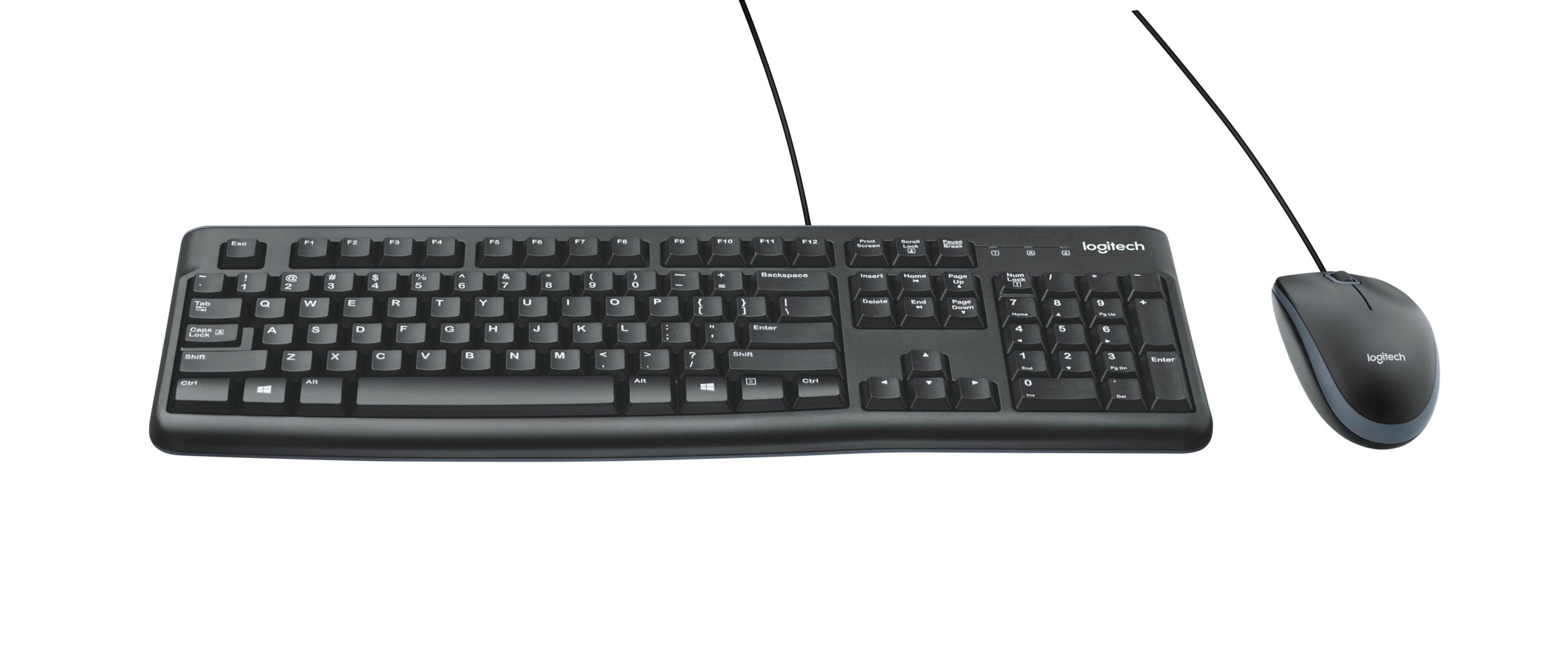 Keyboard & Mouse Logitech Wired Combo MK120 black  (US) (920-002562)