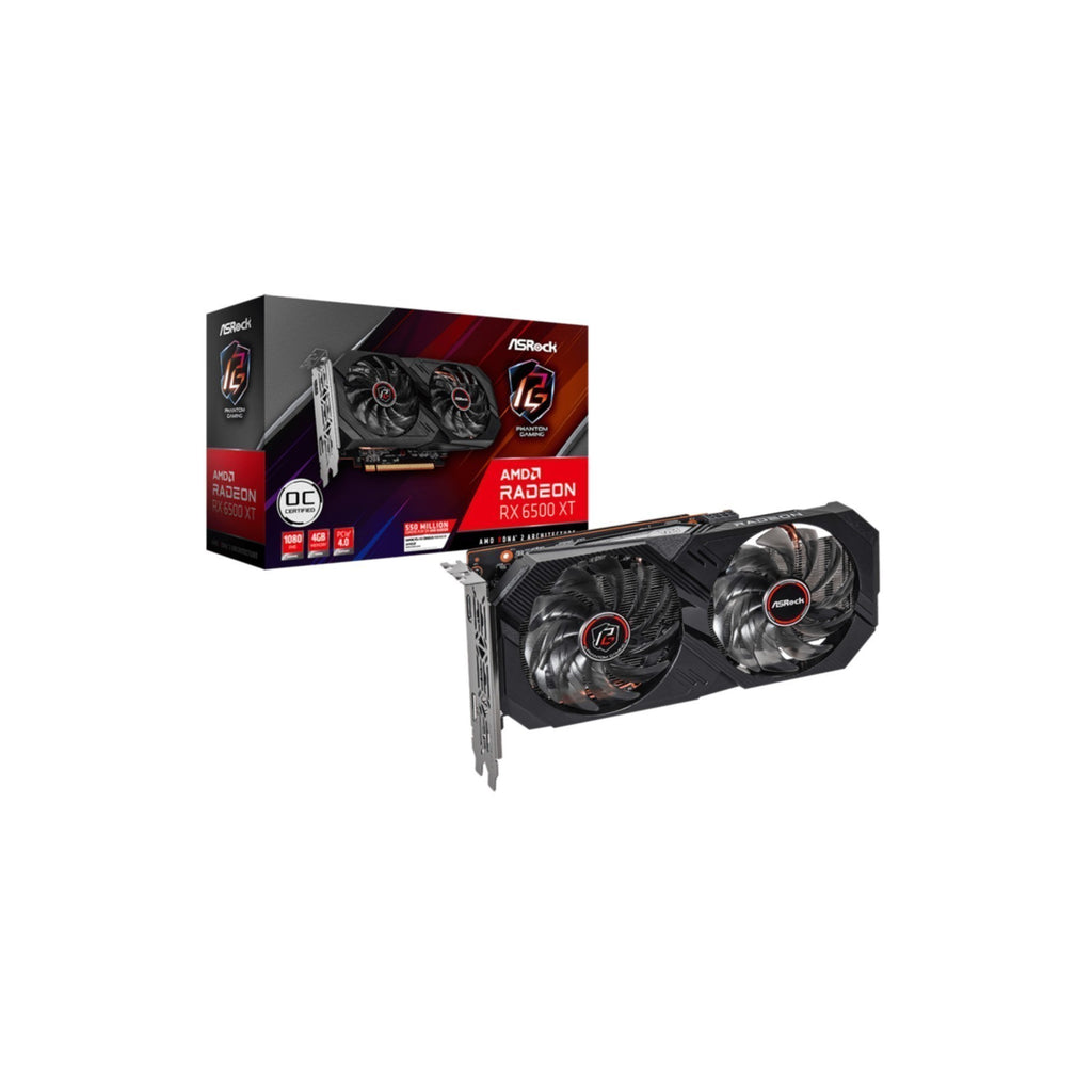 VGA ASRock Radeon RX 6500 XT 4GB Phantom Gaming D OC