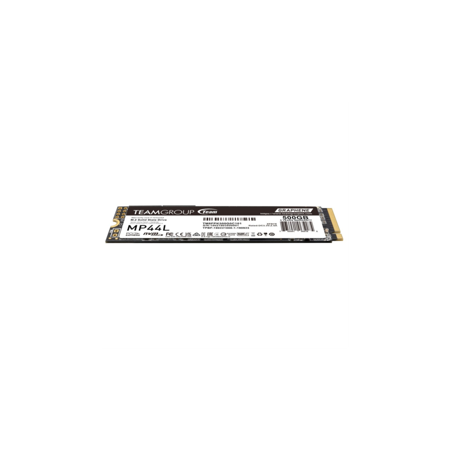SSD Teamgroup 500GB MP44L TM8FPK500G0C101 PCIe M.2  PCIe 4.0 x4 NVME