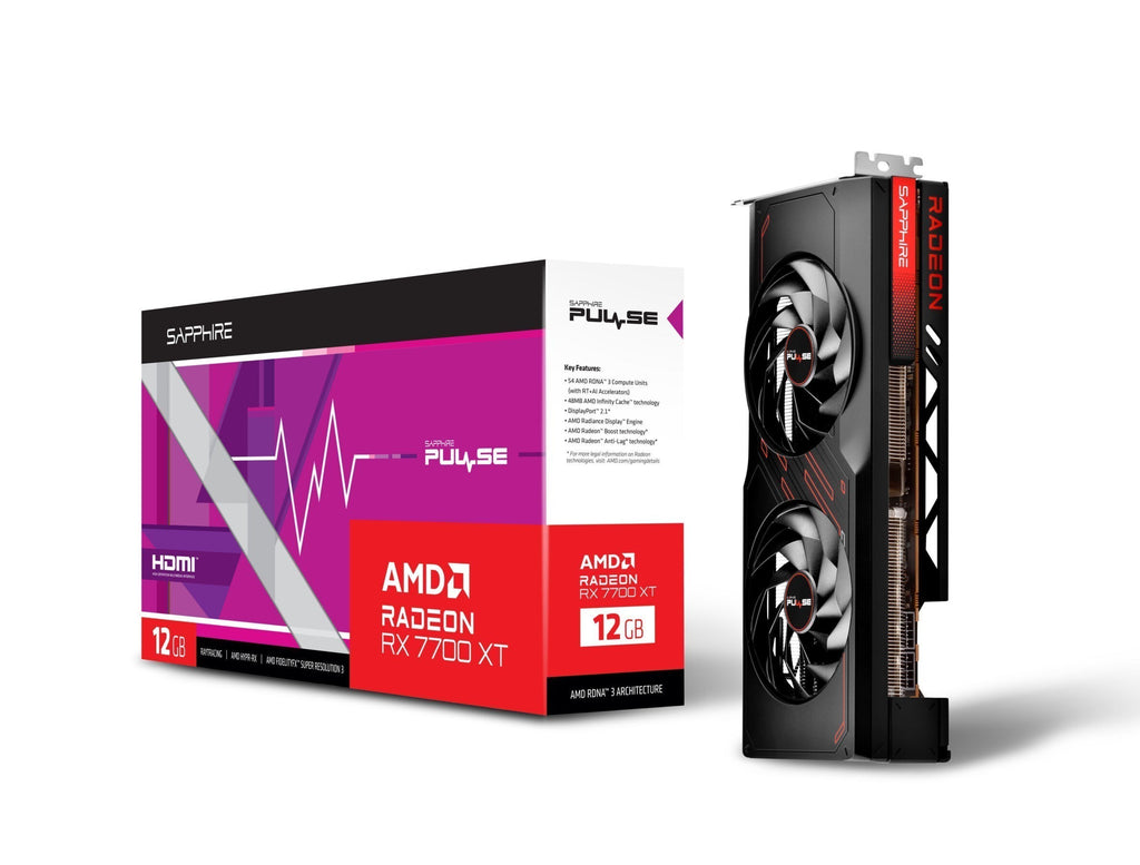 VGA SAPPHIRE PULSE RADEON RX 7700 XT 12GB Gaming  GDDR6 (UEFI)
