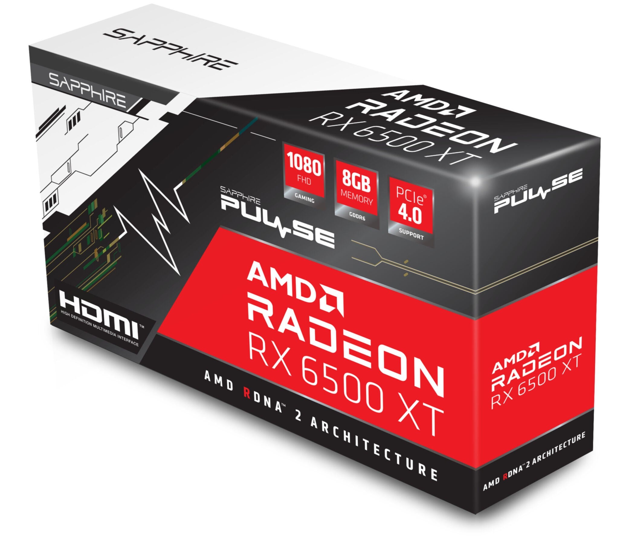 VGA SAPPHIRE PULSE RADEON RX 6500 XT 8GB Gaming OC GDDR6 (UEFI)