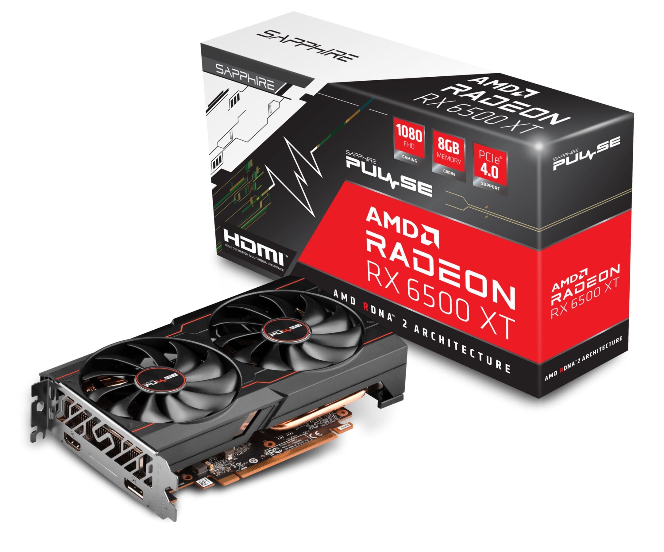 VGA SAPPHIRE PULSE RADEON RX 6500 XT 8GB Gaming OC GDDR6 (UEFI)
