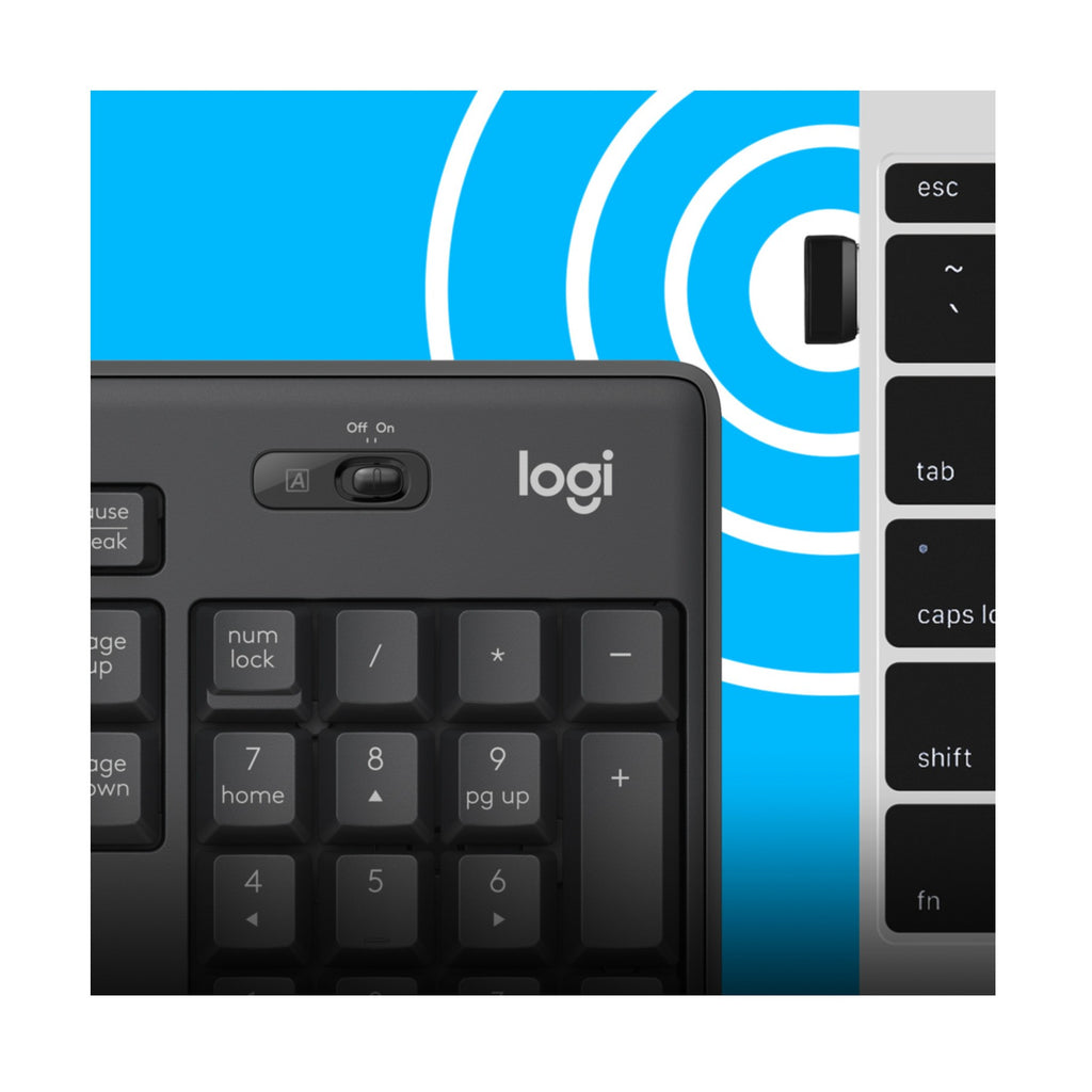 Keyboard & Mouse Logitech Wireless Combo MK295 Graphite (US) (920-009800)
