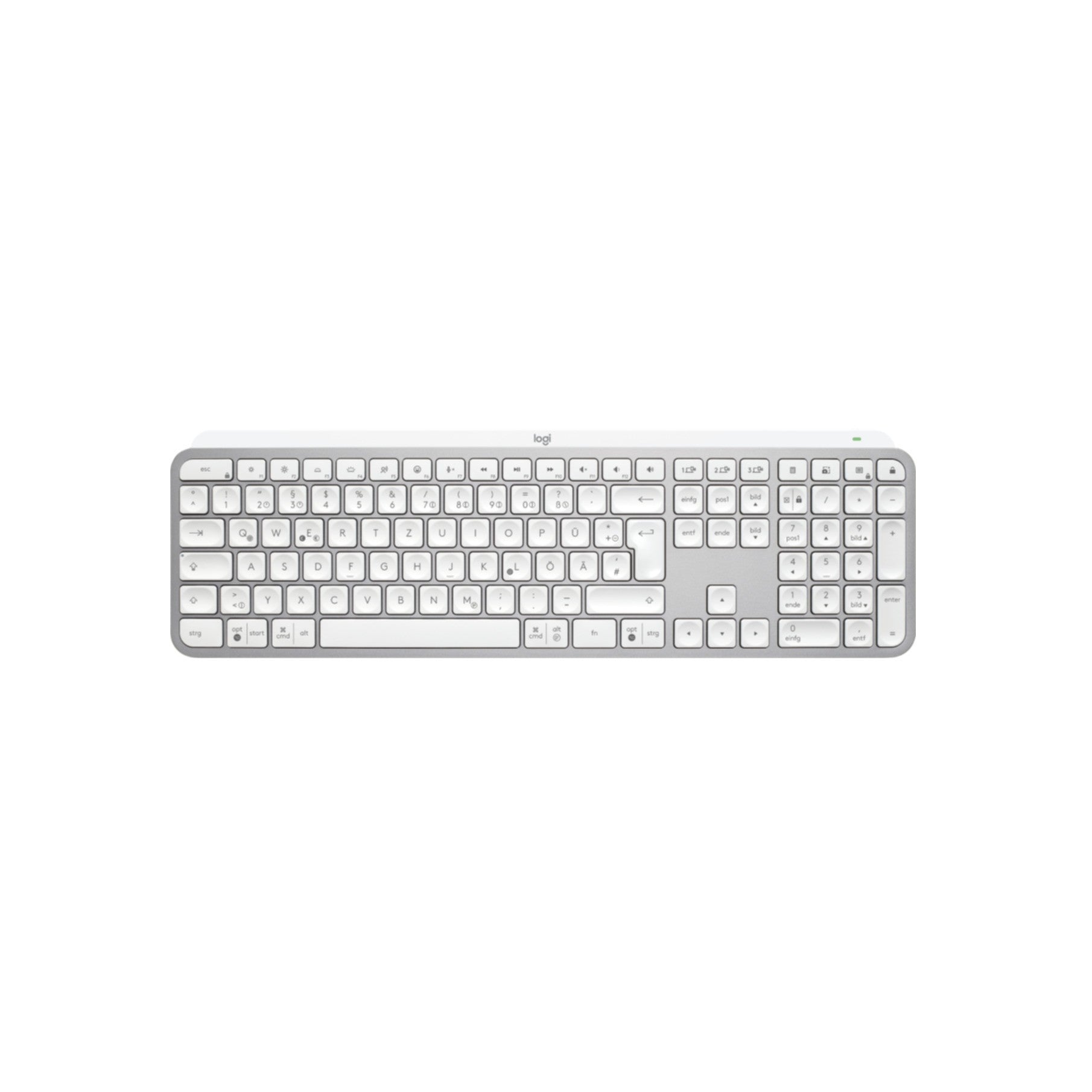 Keyboard Logitech MX Keys S Wireless Pale Gray (DE) (920-011566)