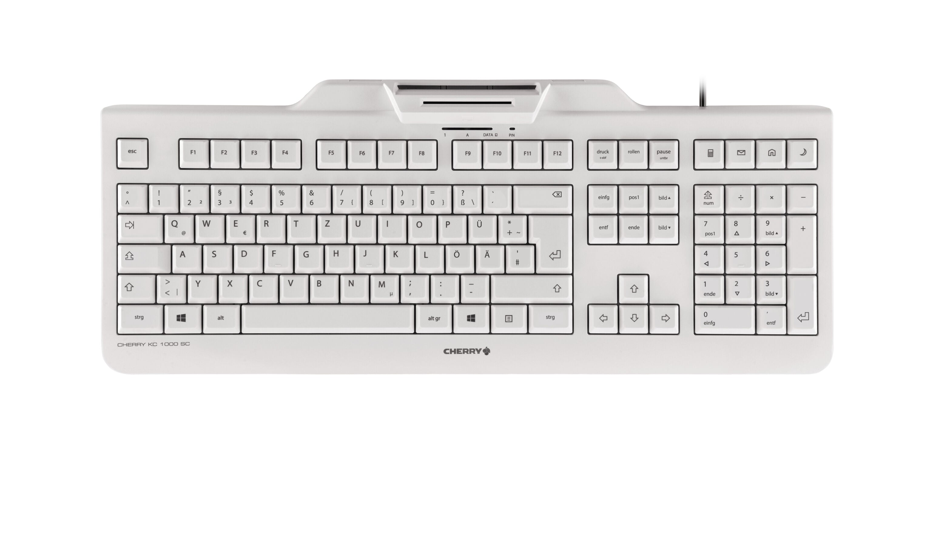 Keyboard Cherry KC 1000 SC wired white (DE) (JK-A0100DE-0)