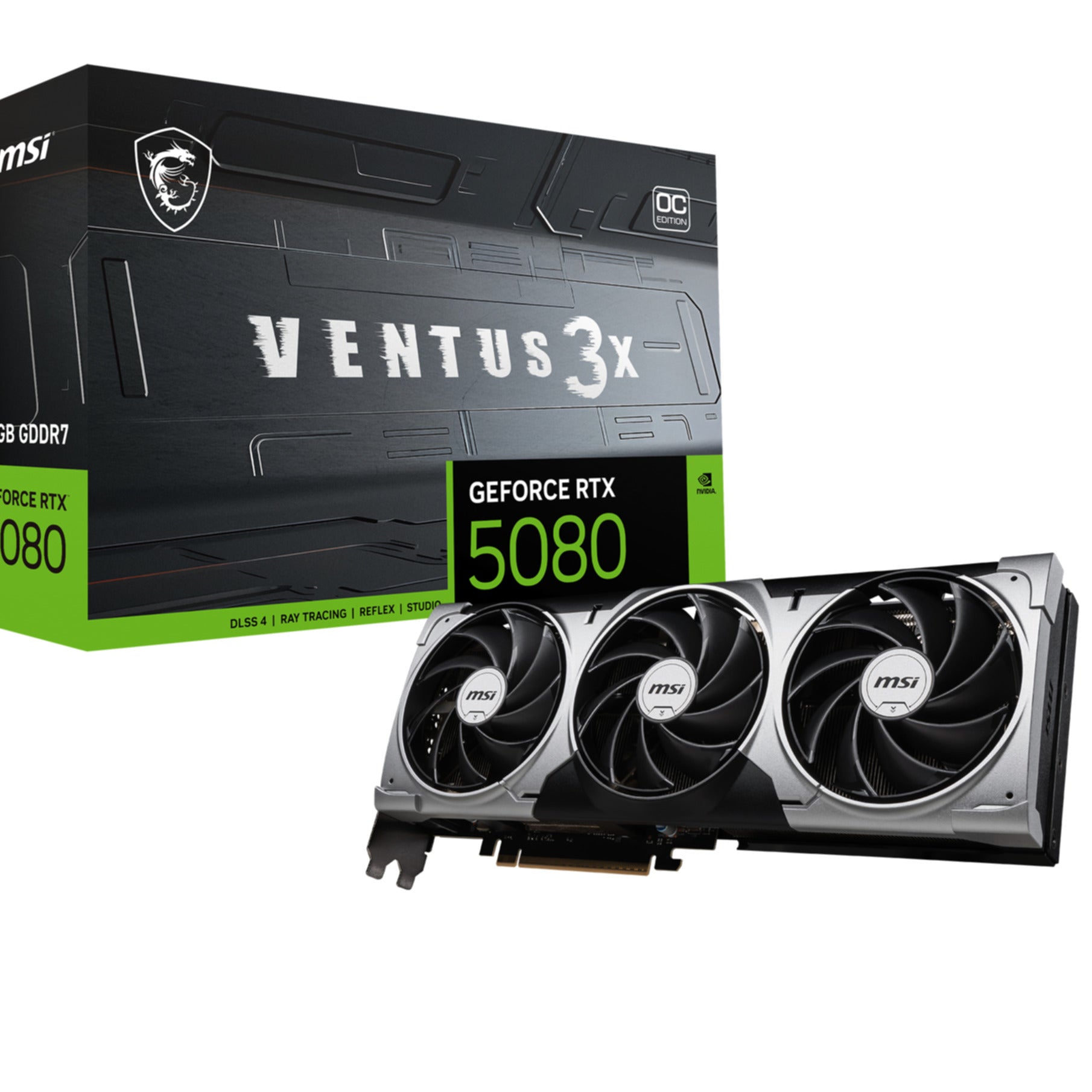 VGA MSI GeForce® RTX 5080 16GB VENTUS 3X OC