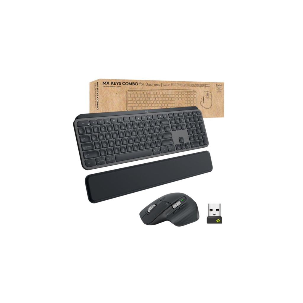 B-Keyboard & Mouse Logitech Wireless Combo MX Keys for Business Gen 2 Graphite (US) (920-010933)