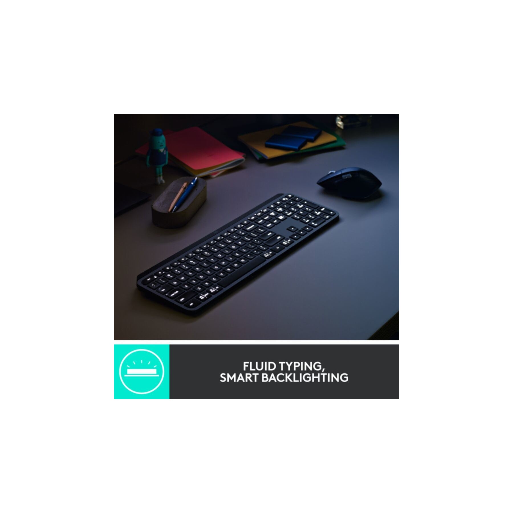 B-Keyboard & Mouse Logitech Wireless Combo MX Keys for Business Gen 2 Graphite (US) (920-010933)