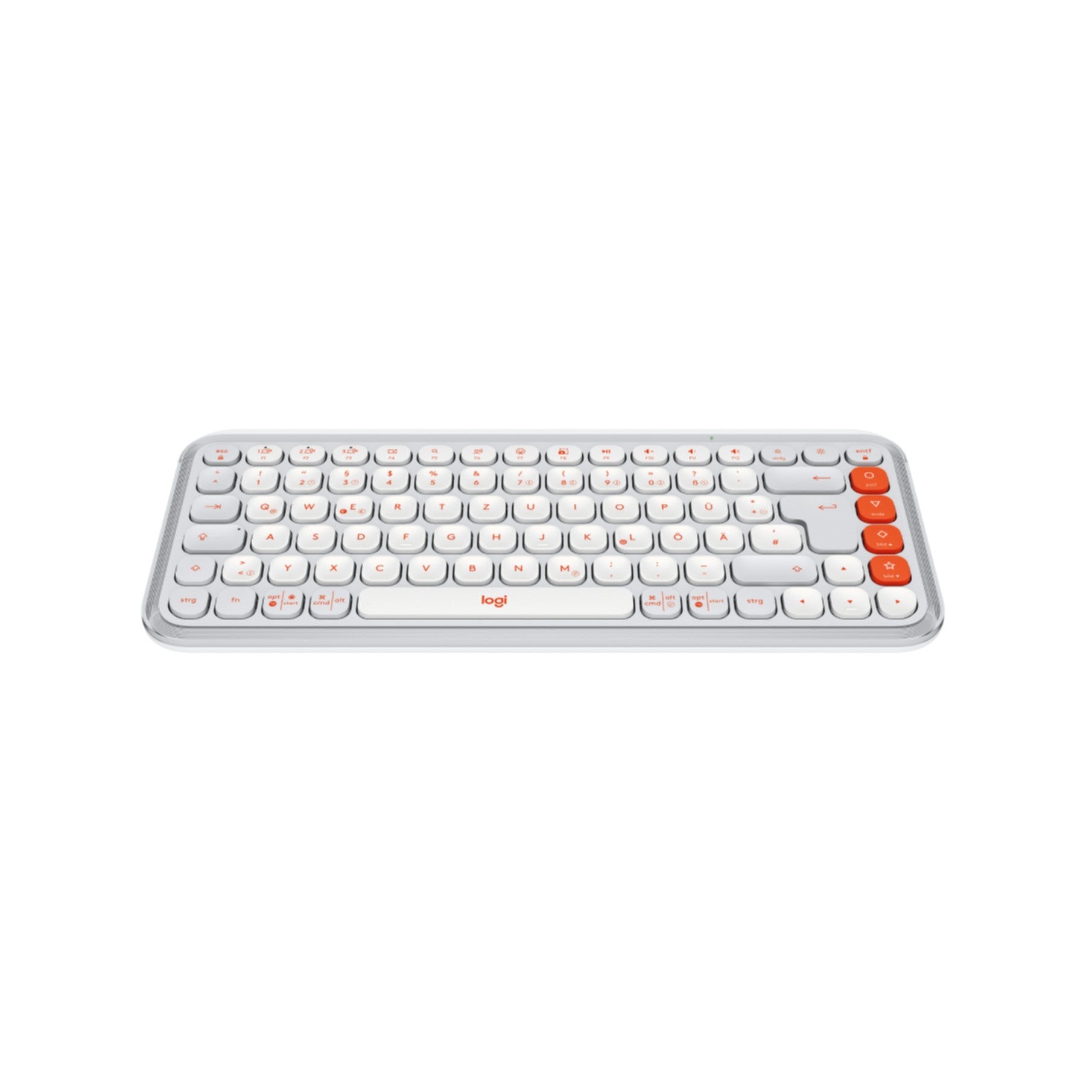 Keyboard Logitech POP Icon Keys Wireless White (DE) (920-013060)