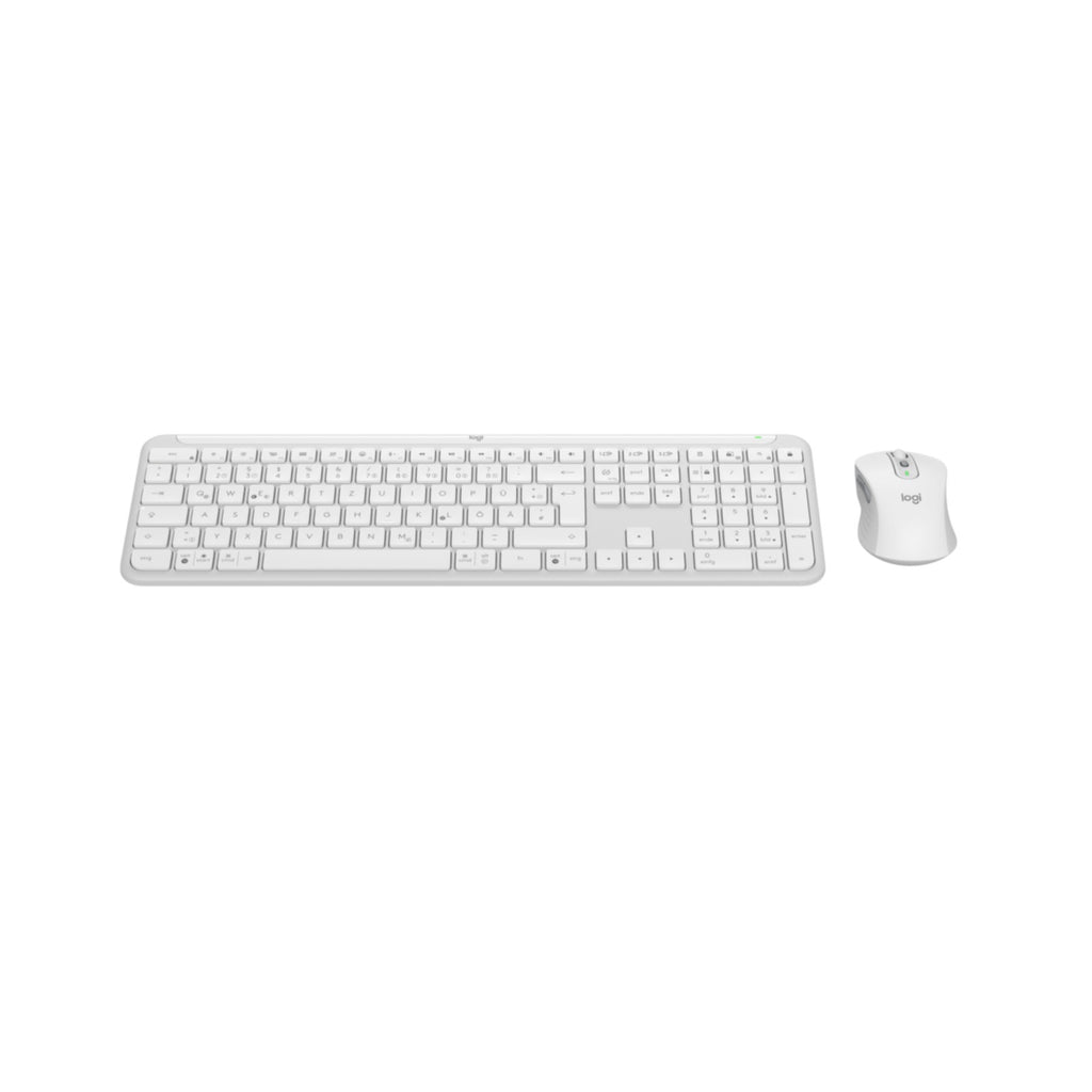 Keyboard & Mouse Logitech Wireless Combo MK950 slim white (DE) (920-012484)