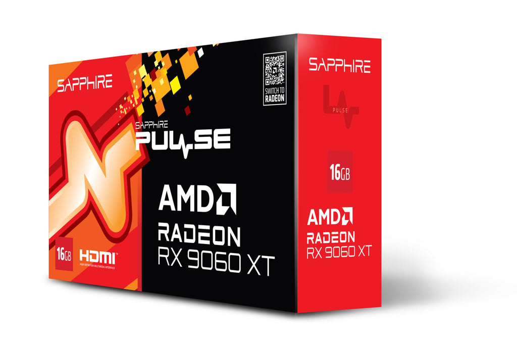VGA SAPPHIRE PULSE Radeon RX 9060 XT 16GB Gaming OC  (UEFI)