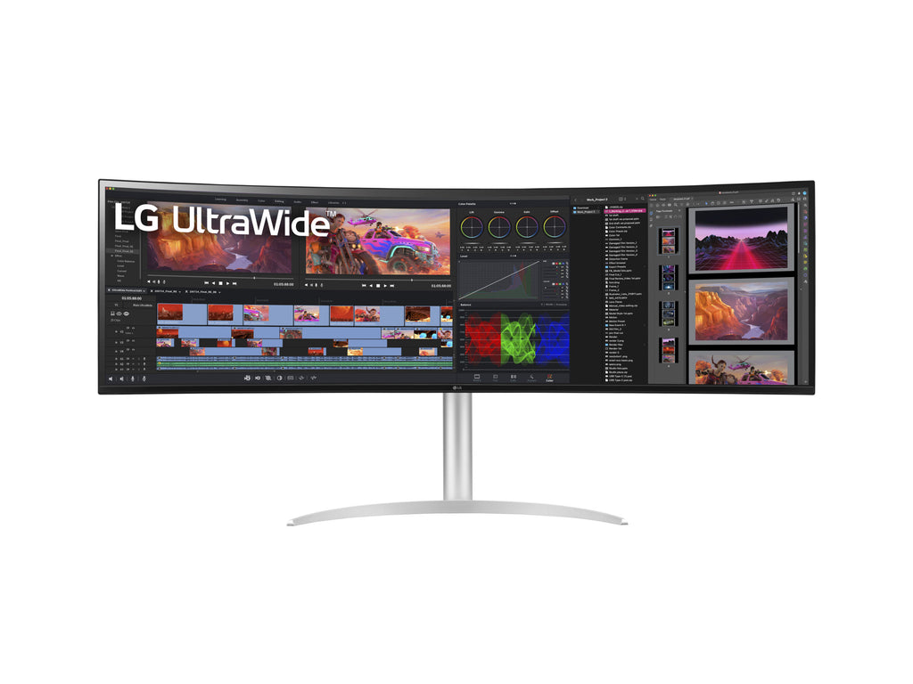 TFT LG UltraWide 49WQ95C-W 124.46 cm (49) LED,2xHDMI,DisplayPort,USB-C,SP, Curved