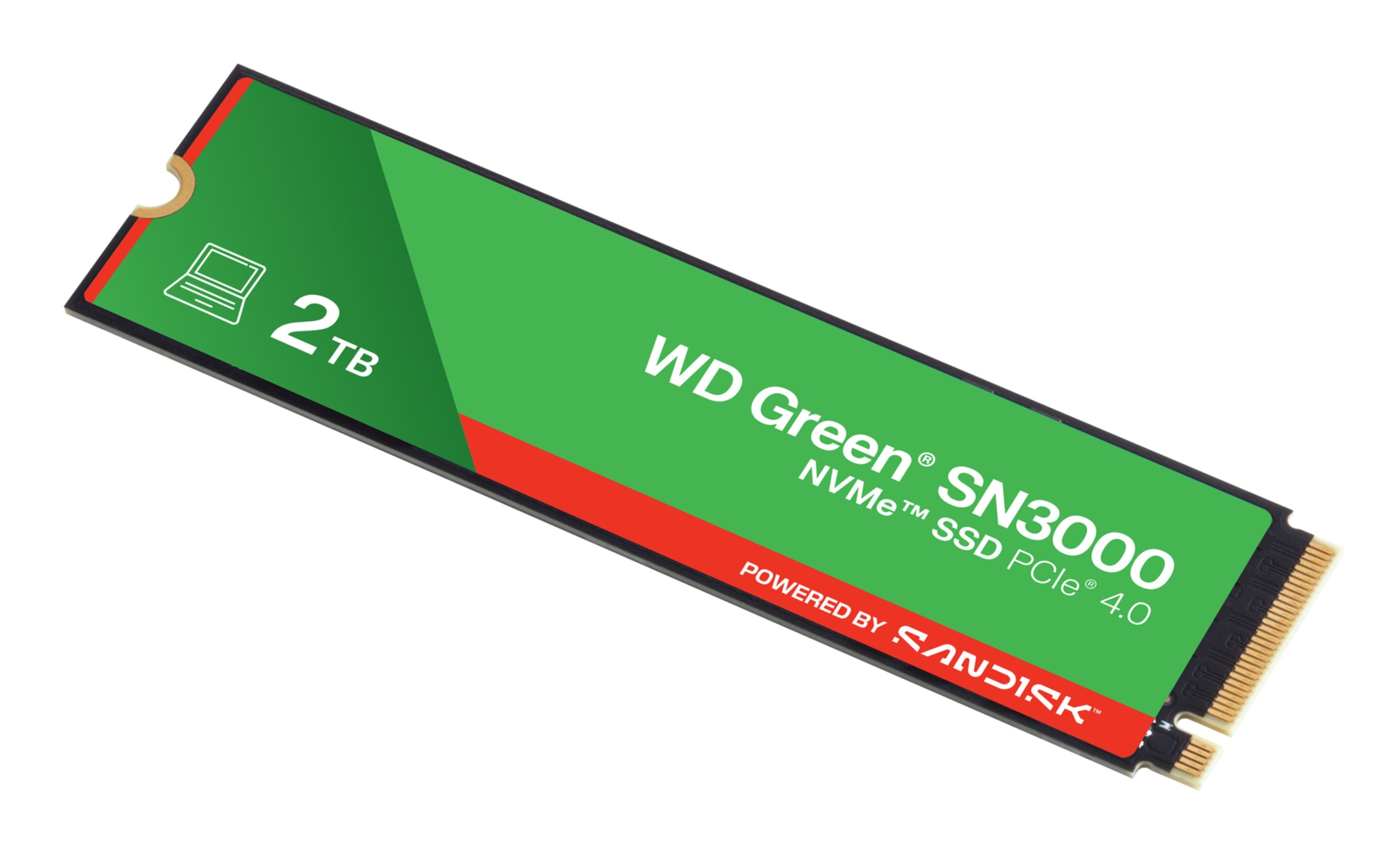 SSD WD Green 2TB SN3000 NVME M.2 PCIe 4.0 x4 WDS200T4G0E