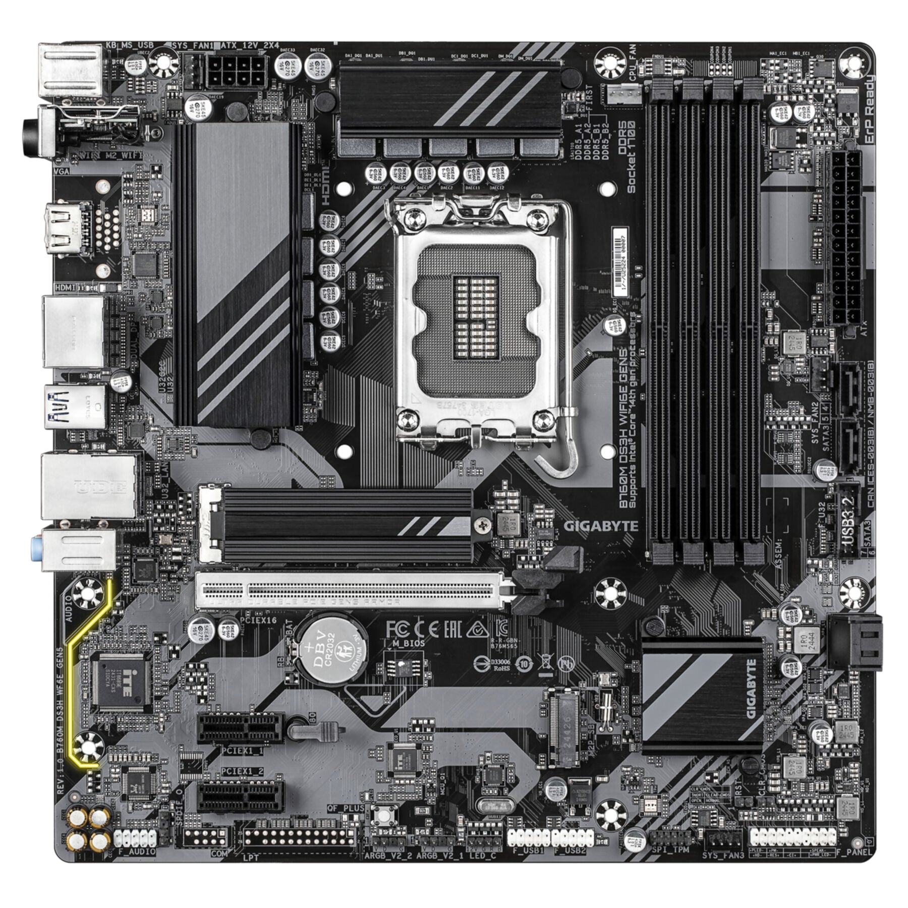 Gigabyte GA-B760M DS3H WF6E GEN5 (1700) (D)