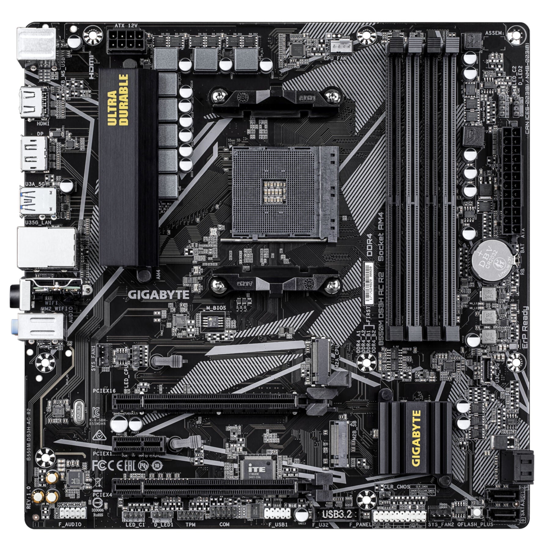 Gigabyte GA-B550M DS3H AC R2 (AM4) (D)