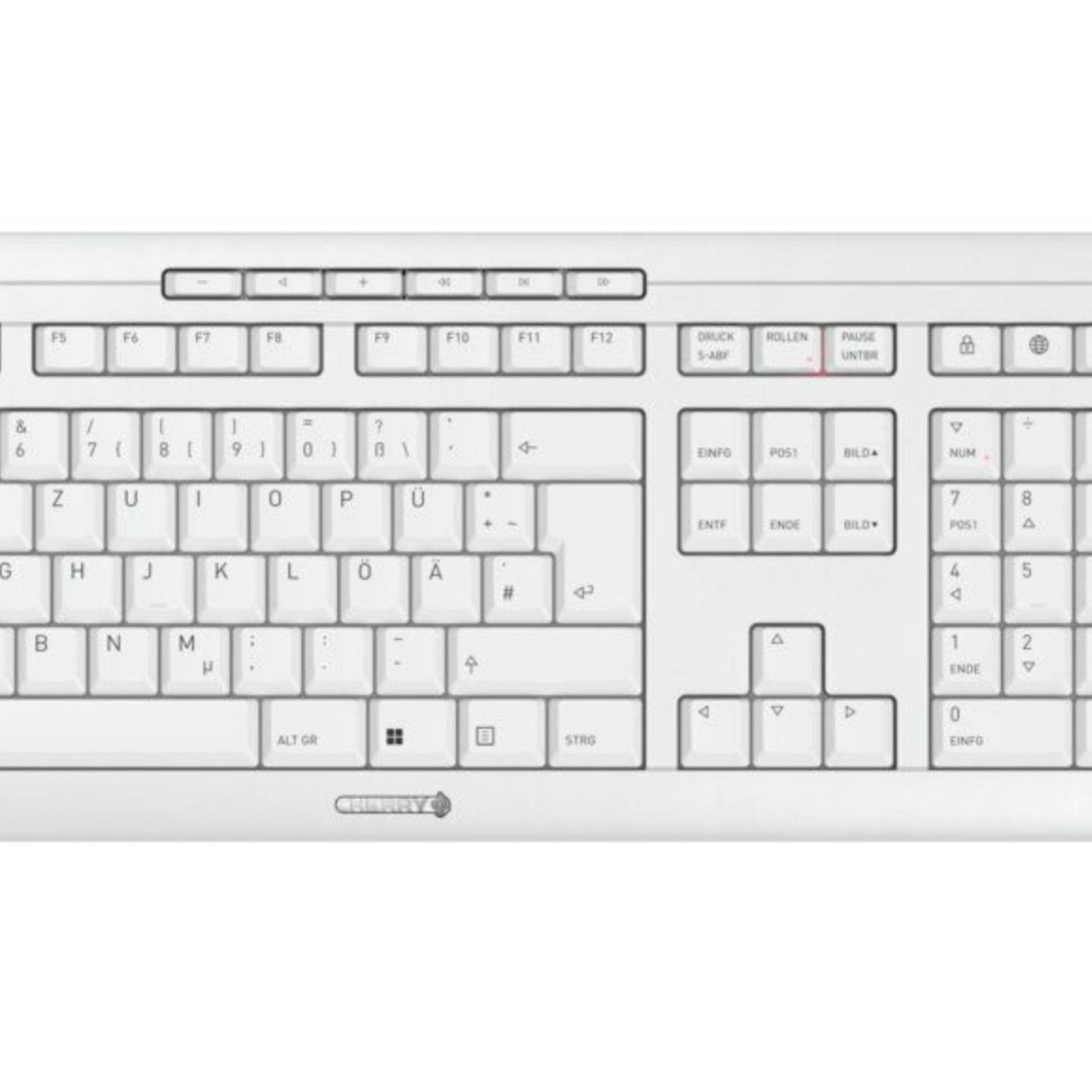 Keyboard & Mouse Cherry Wireless Combo Comfort white (DE) (JD-8550DE-0)