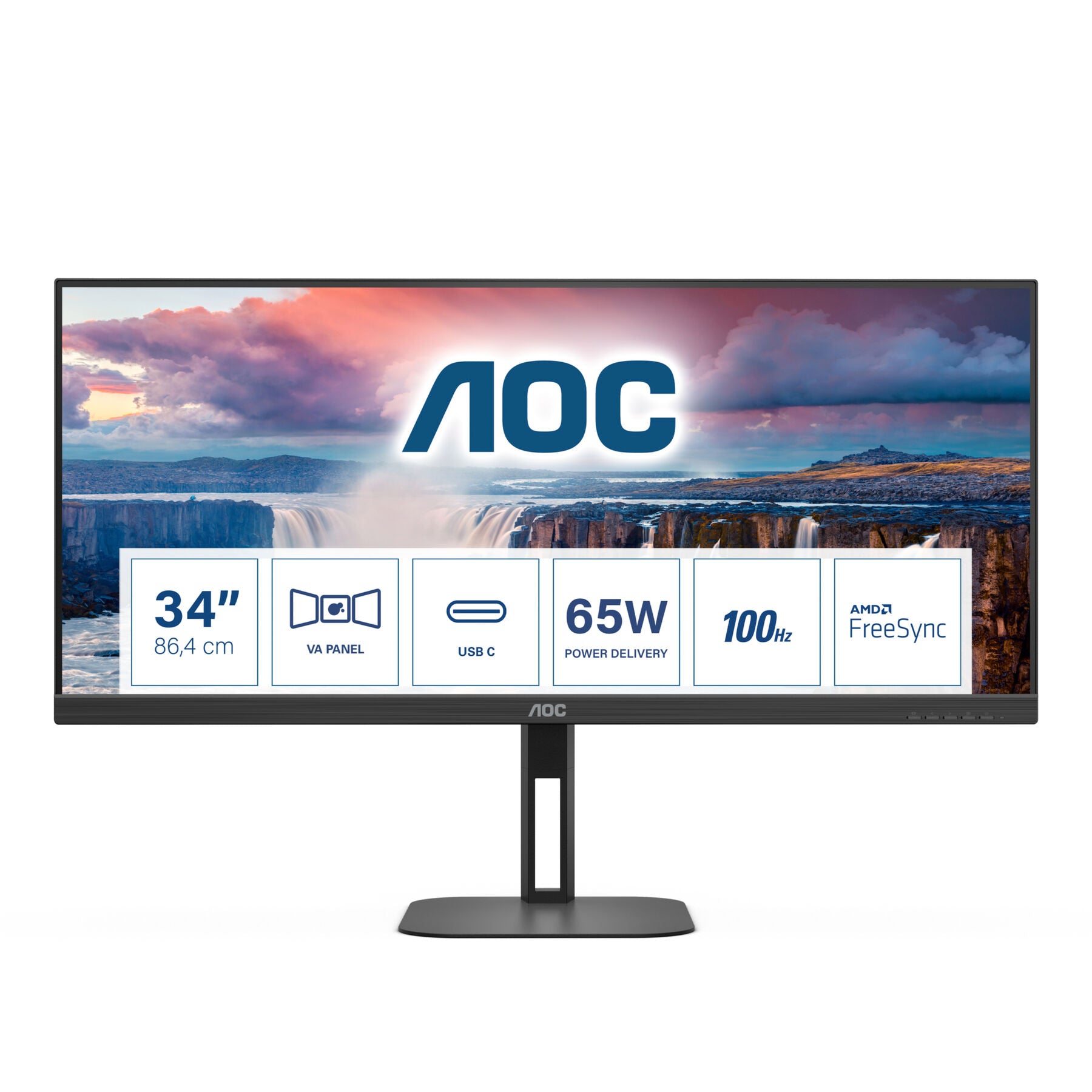 TFT AOC Value-line U34V5C/BK 86.4 cm (34)HDMI,DisplayPort,USB-C
