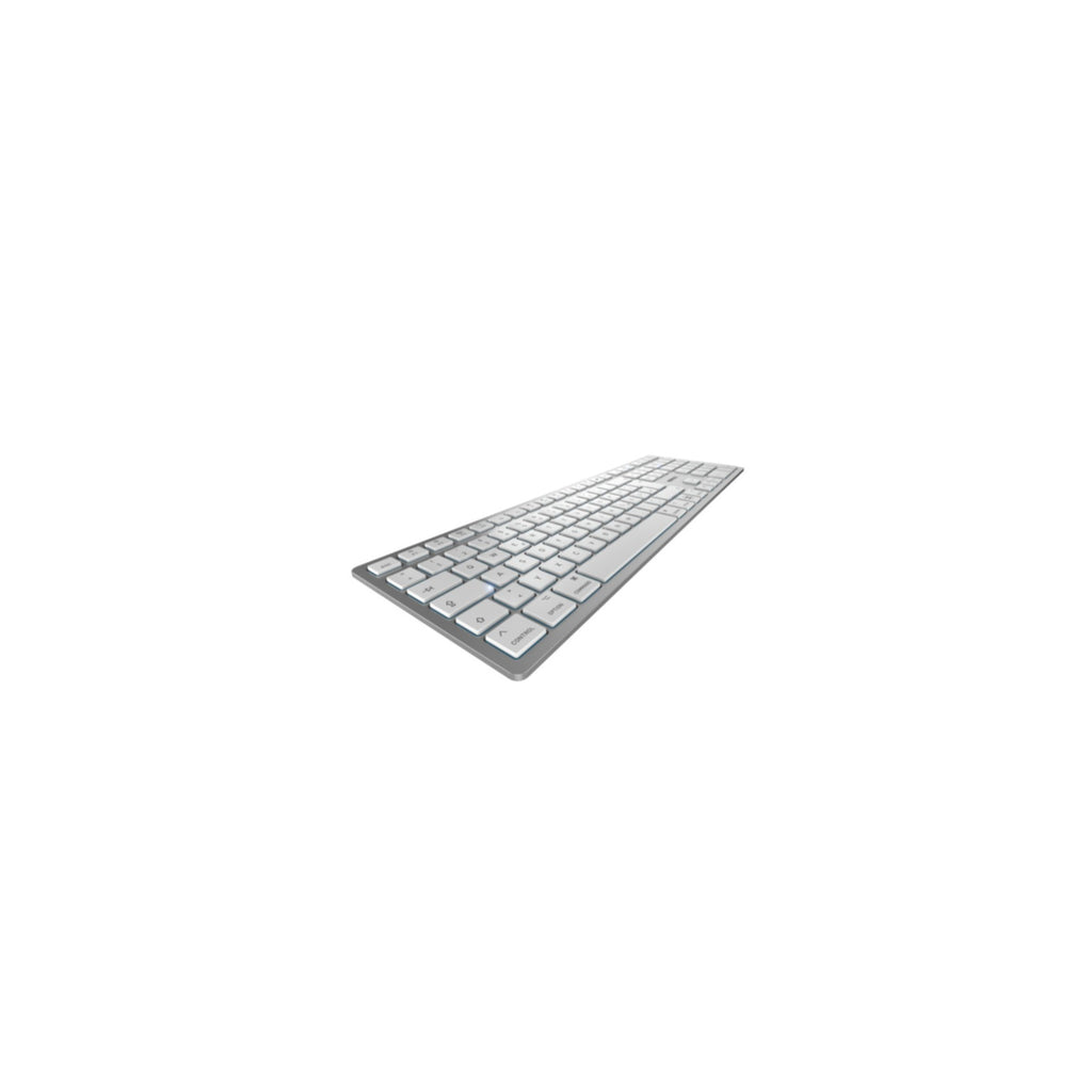 Keyboard Cherry KW 9100 Slim for Mac USB + Bluetooth silver (DE) (JK-9110DE-1)