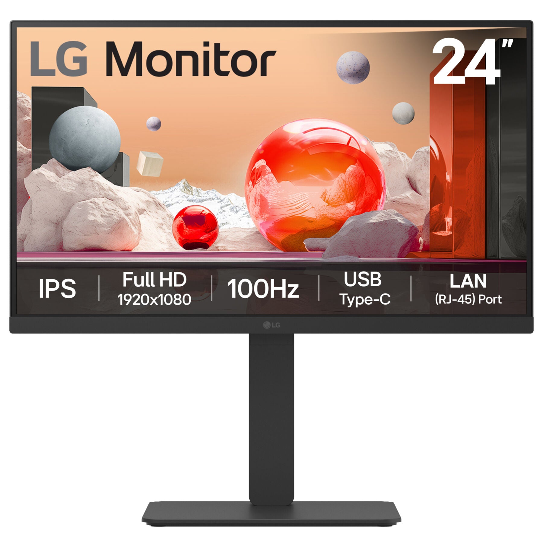 TFT LG 24BA750-B 61cm (24)HDMI,DisplayPort, USB-C,SP