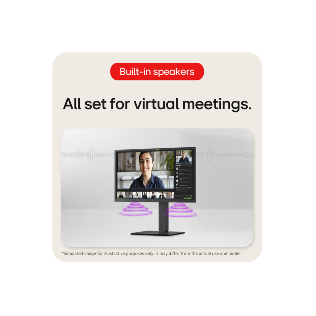 TFT LG 24BA750-B 61cm (24)HDMI,DisplayPort, USB-C,SP