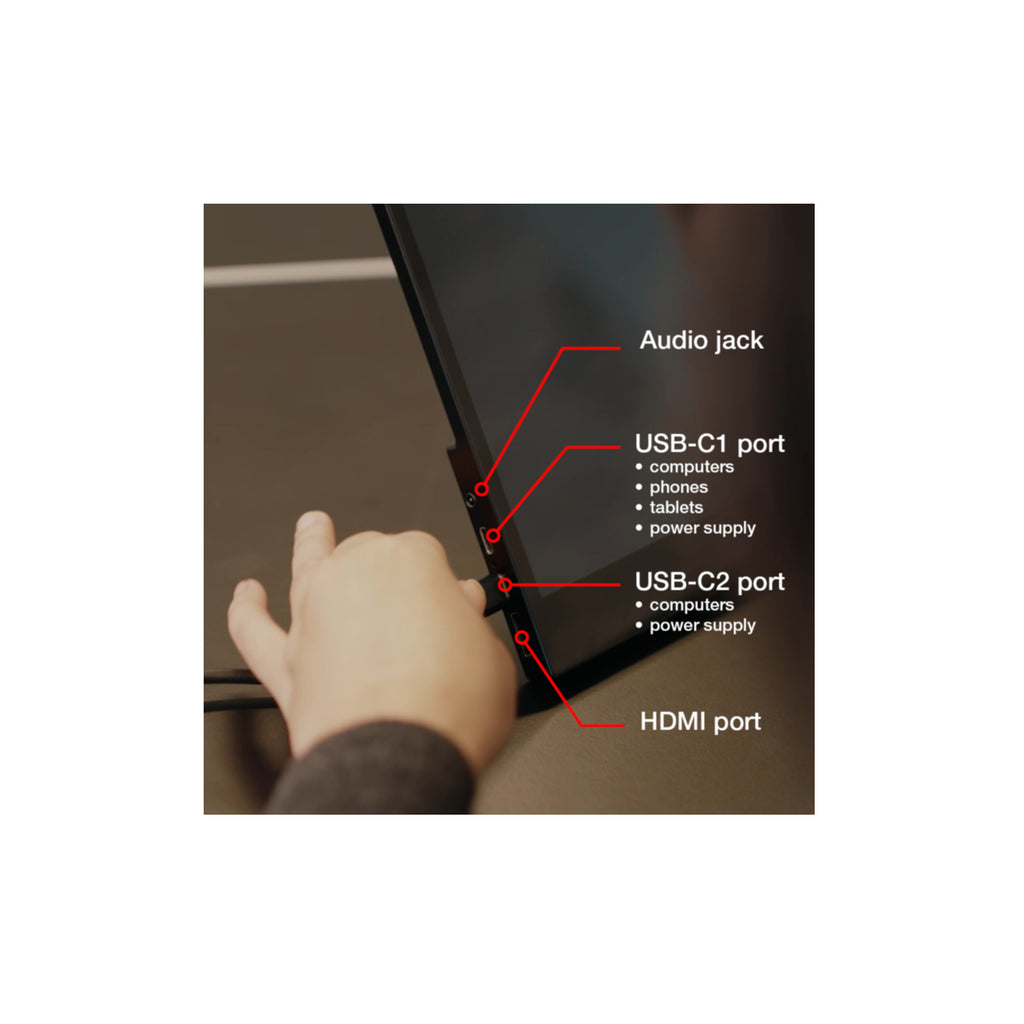 TFT Verbatim PMT-15, Portable Touchscreen Monitor 39,60cm (15,6),HDMI,2xUSB-C,SP 49592
