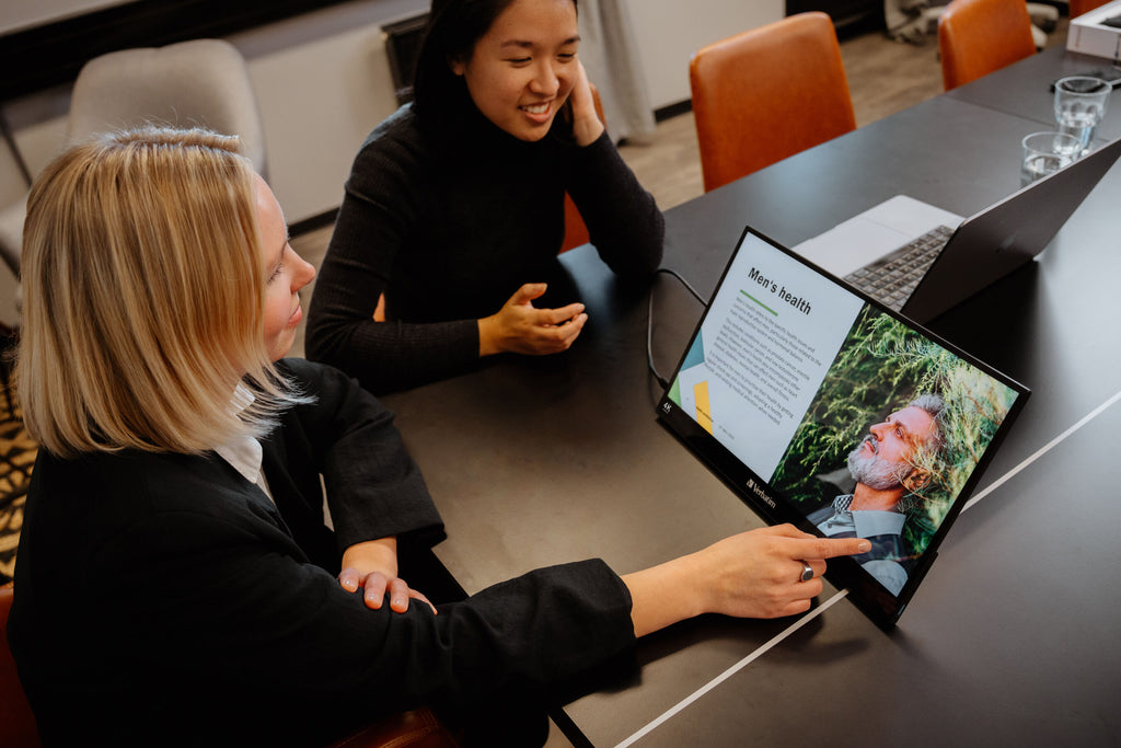 TFT Verbatim PMT-17-4K, Portable Touchscreen Monitor 43,90cm (17,3),HDMI,2xUSB-C 4K 32239