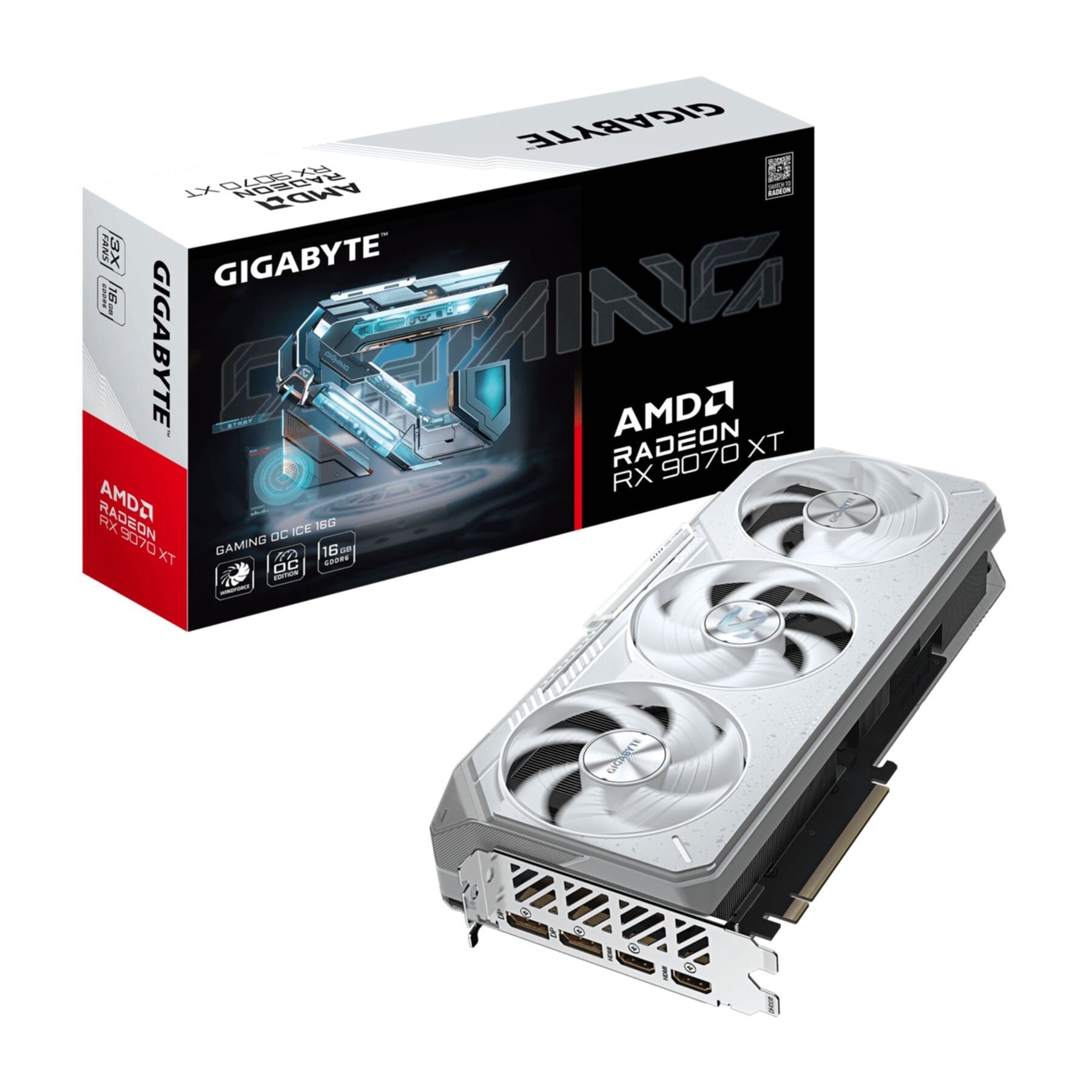 VGA Gigabyte Radeon RX 9070 XT GAMING ICE 16GB OC