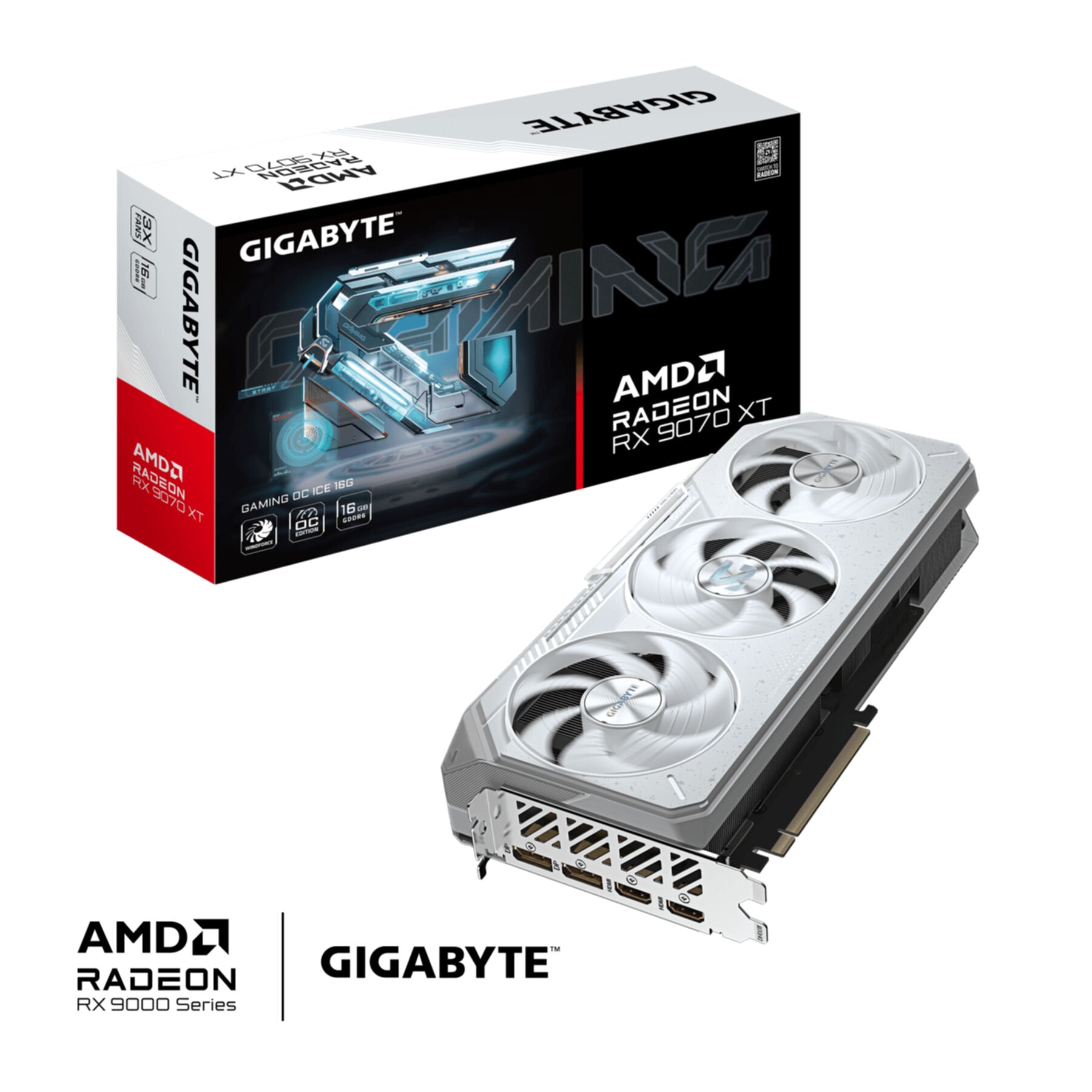 VGA Gigabyte Radeon RX 9070 XT GAMING ICE 16GB OC